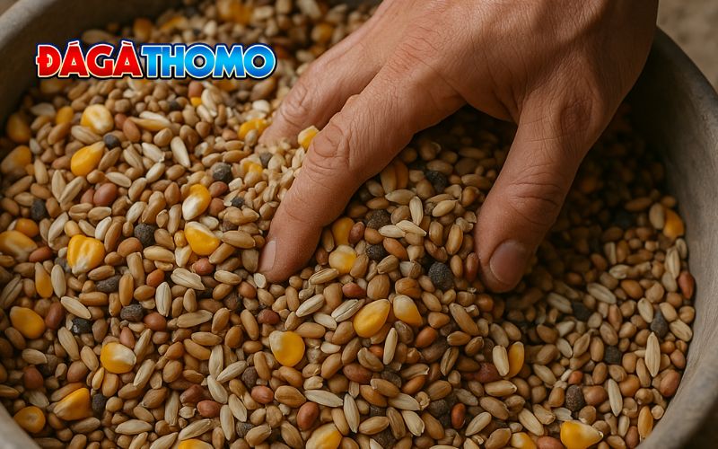 Công thức trộn ngũ cốc cho gà đá