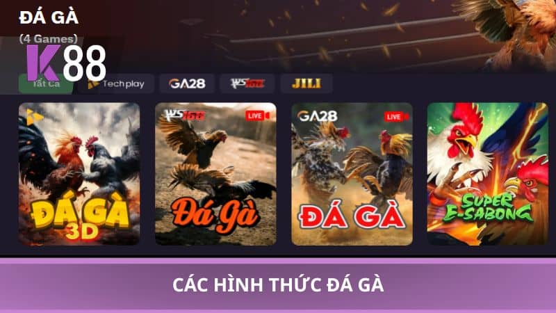 Các hình thức đá gà