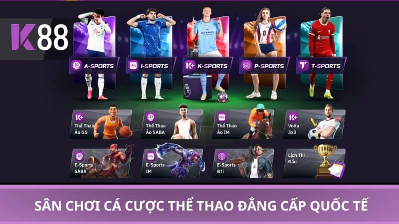 Sân chơi cá cược thể thao đẳng cấp quốc tế