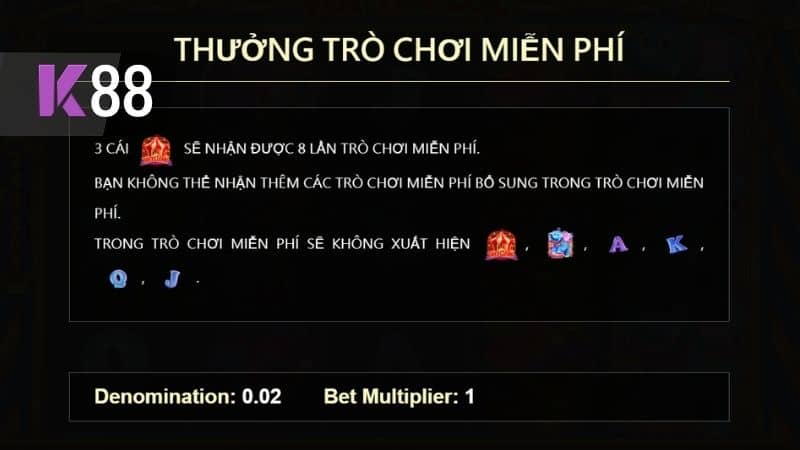 Tính năng thưởng trò chơi miễn phí